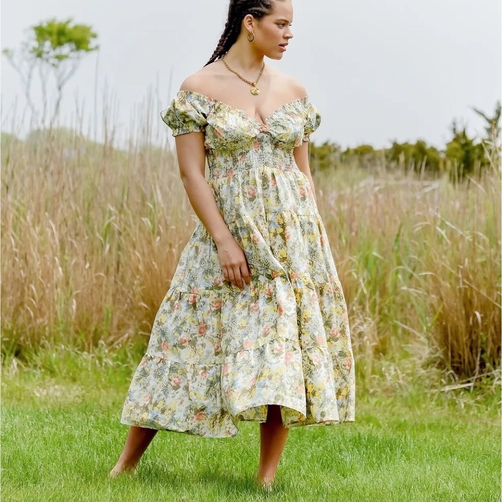 Danielle Bernstein for Macy’s Floral Midi Dress in Size 1X